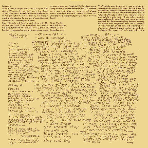 Sigmund Snopek III - Virginia Woolf (2xLP, Album, RE, 180)