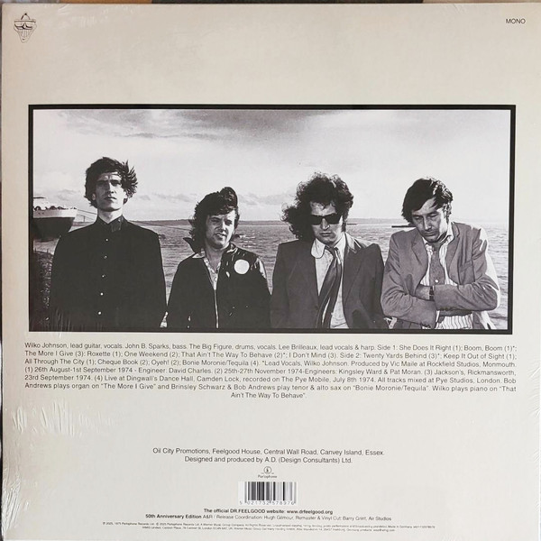 Dr. Feelgood - Down By The Jetty (LP, Album, Mono, RE, RM, 50t)