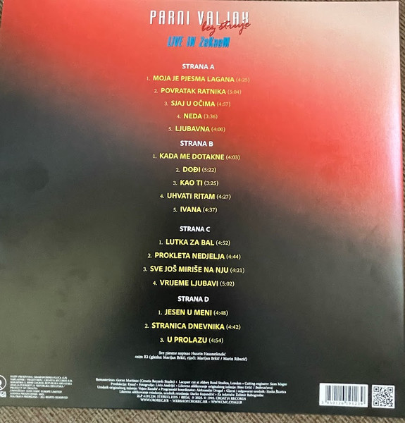 Parni Valjak - Bez Struje - Live In ZeKaeM (2xLP, Comp, RM)