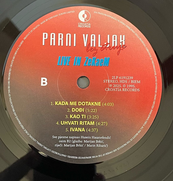 Parni Valjak - Bez Struje - Live In ZeKaeM (2xLP, Comp, RM)