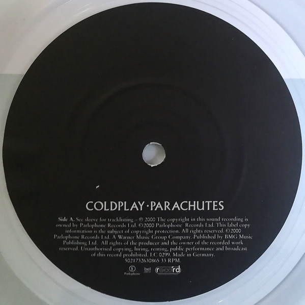 Coldplay - Parachutes (LP, Album, RE, Cle)