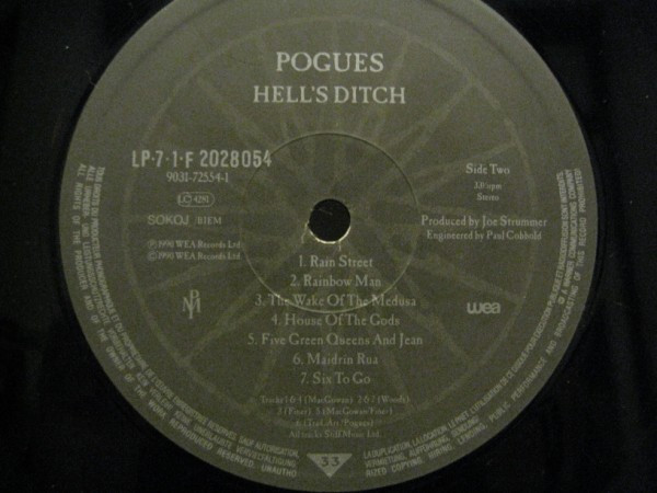 The Pogues - Hell's Ditch (LP, Album)
