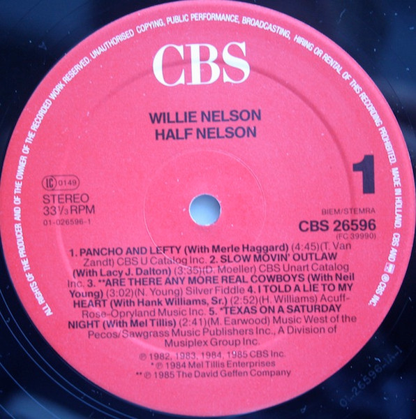 Willie Nelson - Half Nelson (LP, Album, Comp)