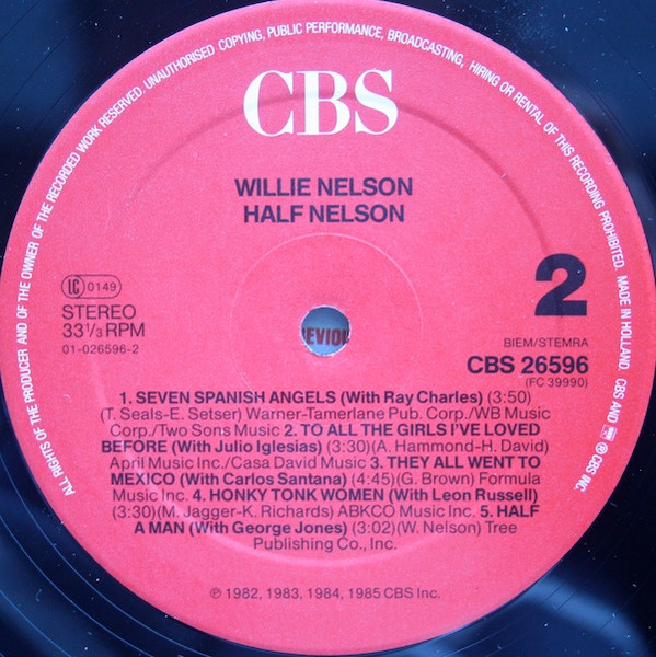 Willie Nelson - Half Nelson (LP, Album, Comp)