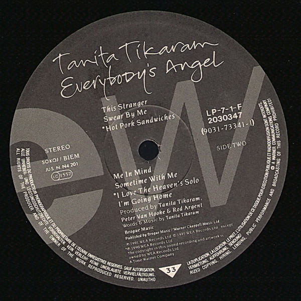 Tanita Tikaram - Everybody's Angel (LP, Album)