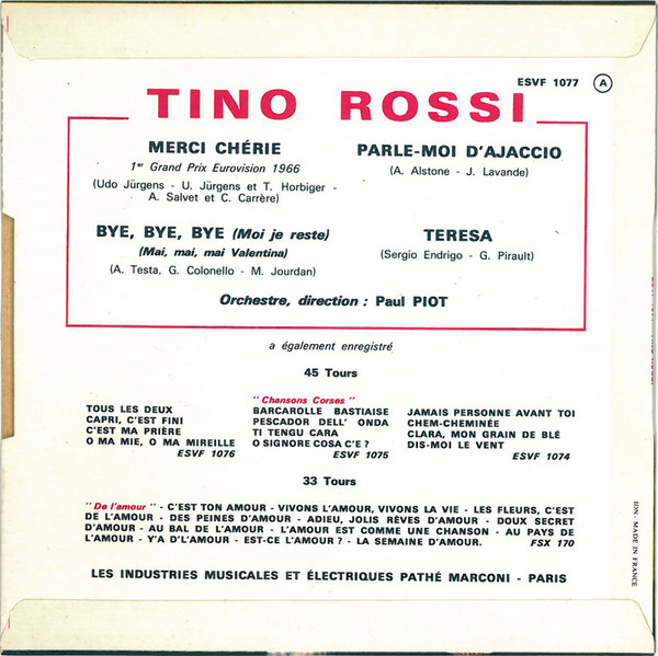 Tino Rossi - Merci Cherie (7
