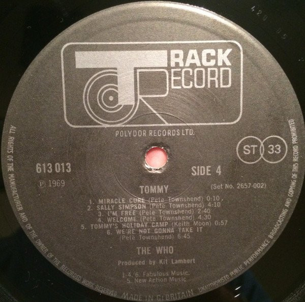 The Who - Tommy (2xLP, Album, RE, Tri)