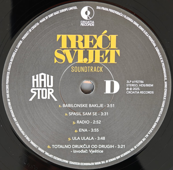 Haustor - Treći Svijet Soundtrack • Glazba Iz Dokumentarnog Filma Arsena Oremovića (3xLP, Album, Comp, 180)