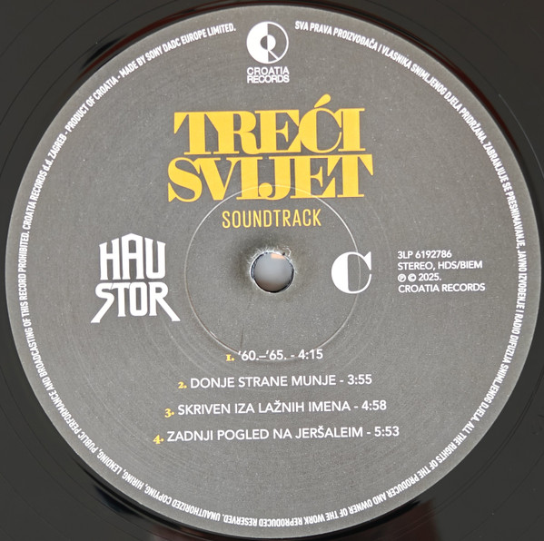 Haustor - Treći Svijet Soundtrack • Glazba Iz Dokumentarnog Filma Arsena Oremovića (3xLP, Album, Comp, 180)