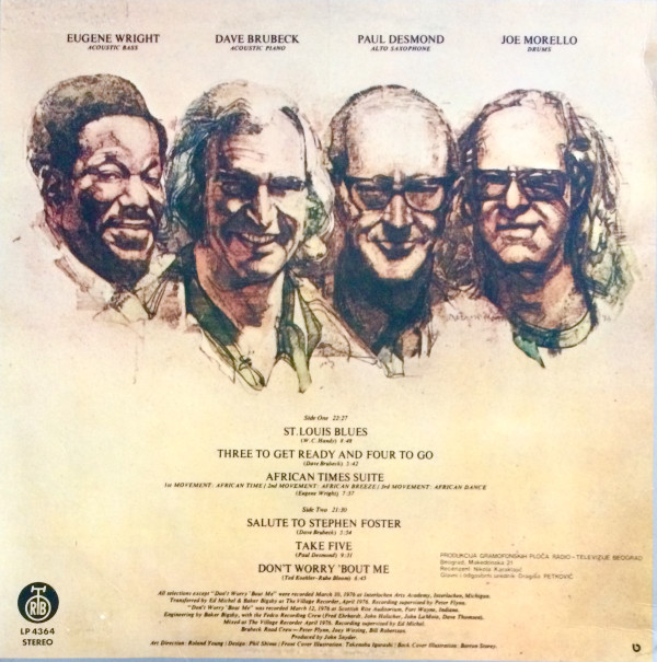 The Dave Brubeck Quartet - 25th Anniversary Reunion (LP, Album)