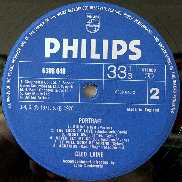 Cleo Laine - Portrait (LP, Album)