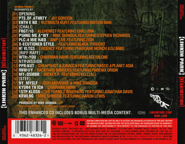 Linkin Park - Reanimation (CD, Album, Enh, Jew)