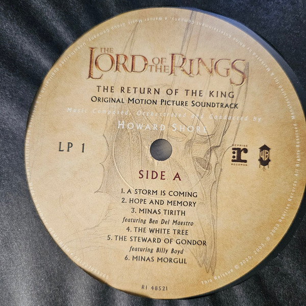 Howard Shore - The Lord Of The Rings: The Return Of The King (Original Motion Picture Soundtrack) (2xLP, Album, Ltd, RE)