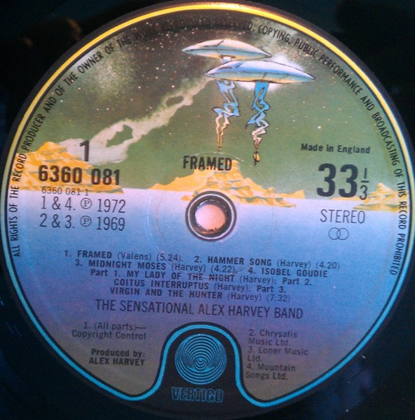 The Sensational Alex Harvey Band - Framed (LP, Album, M/Print, RP, Gat)