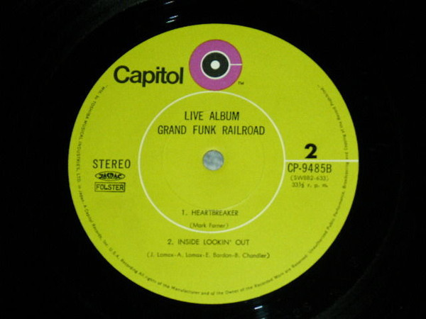 Grand Funk* - Live Album (2xLP, Album, Gre)