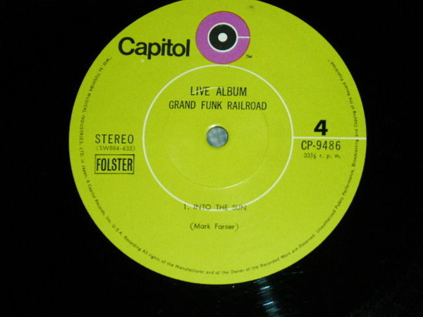 Grand Funk* - Live Album (2xLP, Album, Gre)