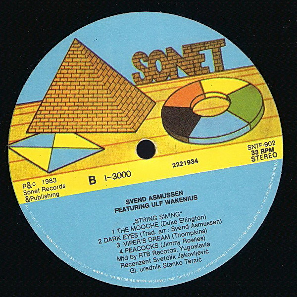 Svend Asmussen Featuring Ulf Wakenius - String Swing (LP, Album)