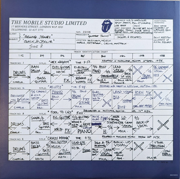 The Rolling Stones - Black And Blue (LP, Album, RE, Bla + LP, Bla + Dlx)