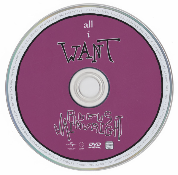 Rufus Wainwright - All I Want (DVD-V, Multichannel, NTSC)