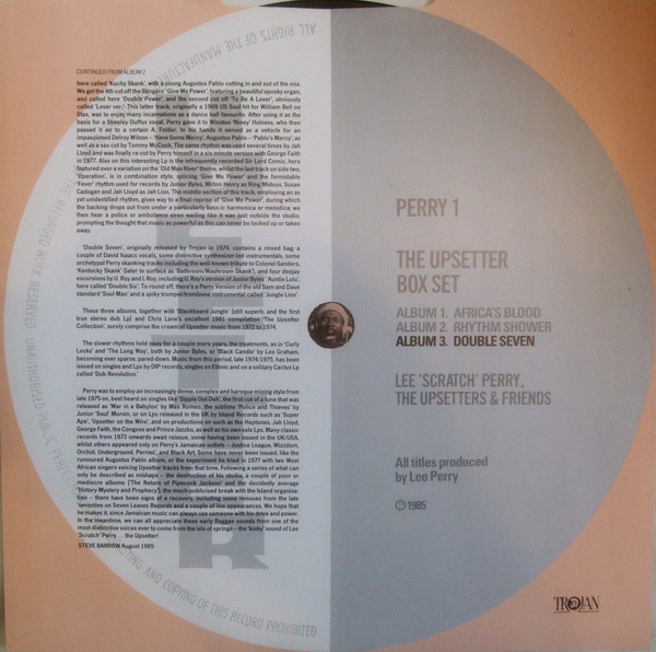 Lee 'Scratch' Perry*, The Upsetters & Friends* - The Upsetter Box Set (3xLP, Album, Por + Box, Comp, Ltd, Bar)