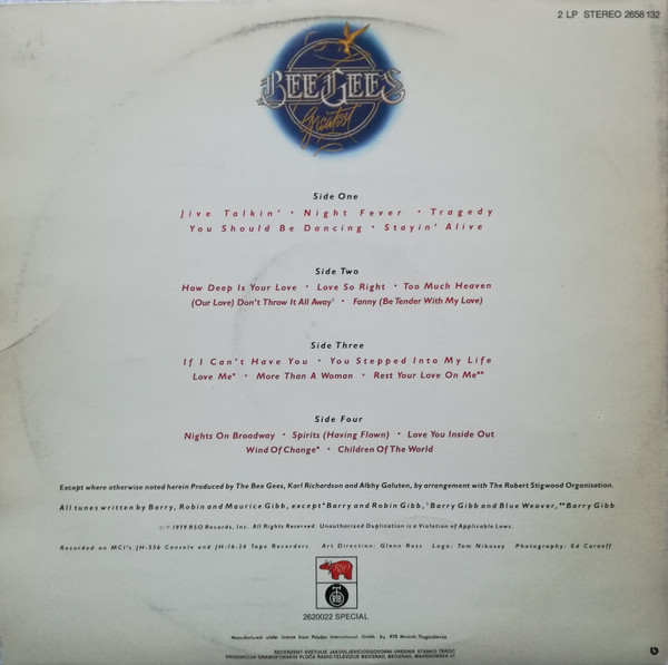 Bee Gees - Greatest (2xLP, Comp)