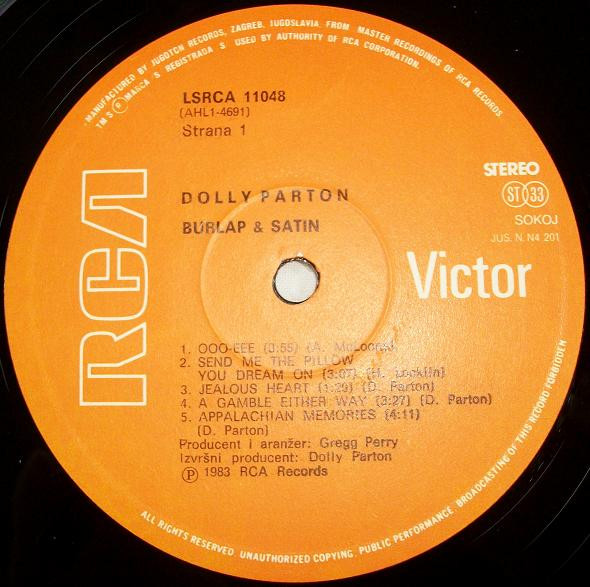 Dolly Parton - Burlap & Satin (LP, Album)