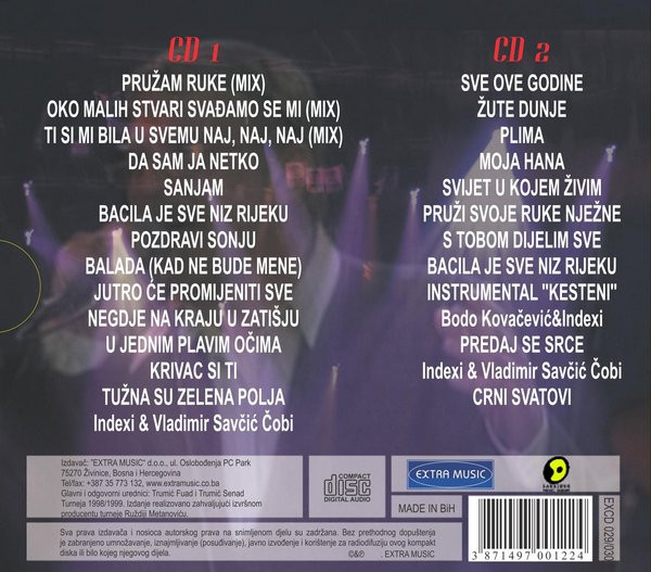 Indexi - The Best Of Indexi: Live Tour 1998/1999 (2xCD, Album)