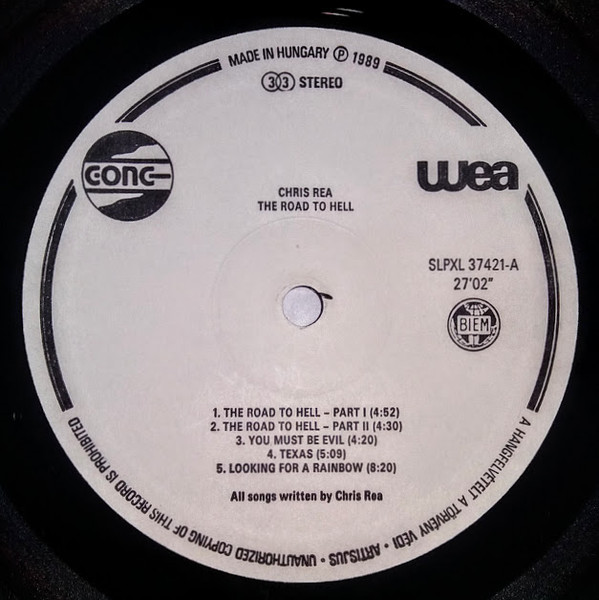 Chris Rea - The Road To Hell (LP, Album)