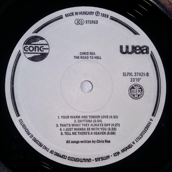 Chris Rea - The Road To Hell (LP, Album)