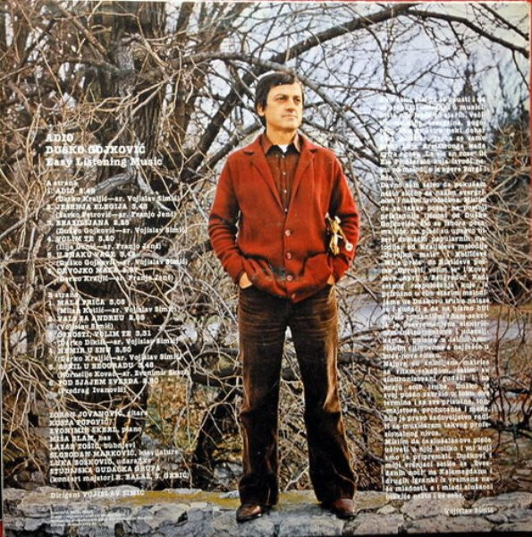 Duško Gojković* - Adio - Easy Listening Music (LP)