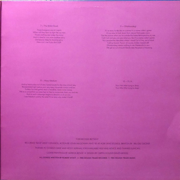 Robert Wyatt - Old Rottenhat (LP, Album, Gat)