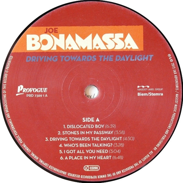 Joe Bonamassa - Driving Towards The Daylight (LP, Album)