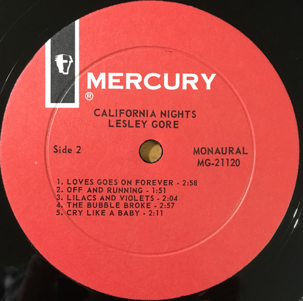Lesley Gore - California Nights (LP, Album, Mono)