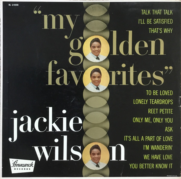 Jackie Wilson - My Golden Favorites (LP, Comp, Mono)
