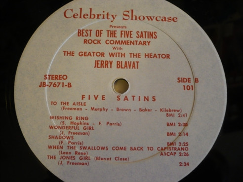 The Five Satins - The Best Of The Five Satins (LP, Comp)