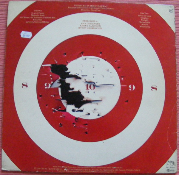 Derringer (2) - If I Weren't So Romantic, I'd Shoot You (LP, Album)