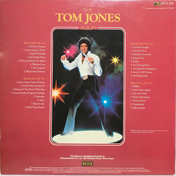 Tom Jones - The Tom Jones Album (2xLP, Comp, Gat)