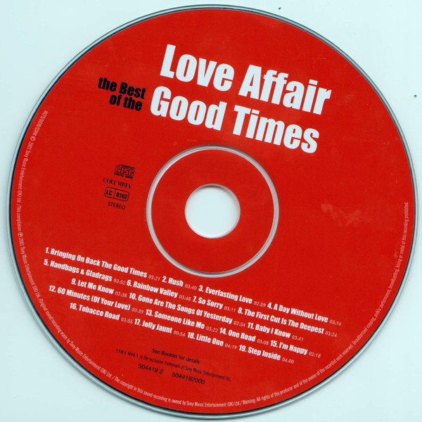 Love Affair* - The Best Of The Good Times (CD, Comp)