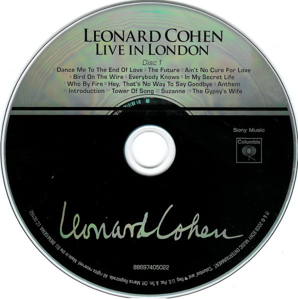 Leonard Cohen - Live In London (2xCD, Album, Car)