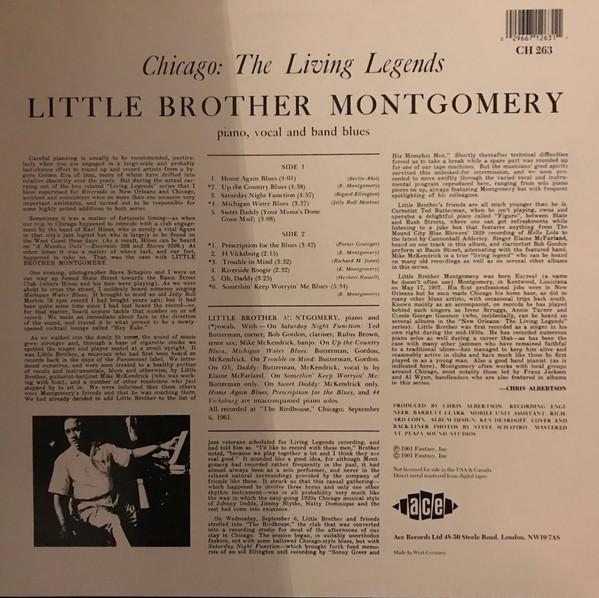 Little Brother Montgomery - Chicago: The Living Legends (LP, RE)