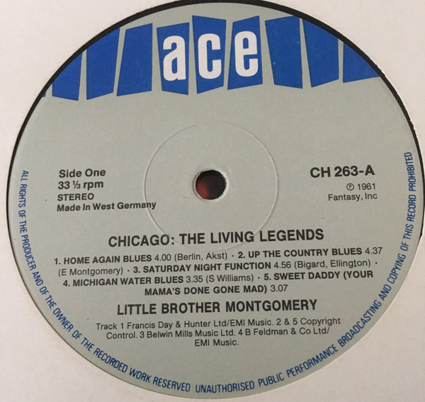 Little Brother Montgomery - Chicago: The Living Legends (LP, RE)