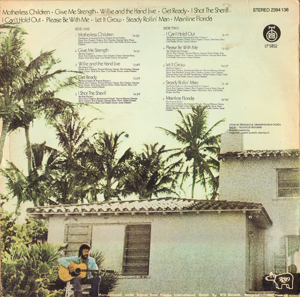Eric Clapton - 461 Ocean Boulevard (LP, Album, RP)