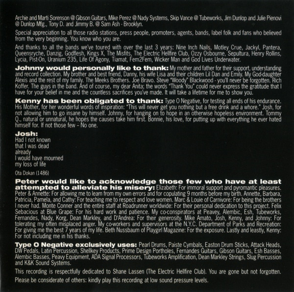 Type O Negative - October Rust (CD, Album)