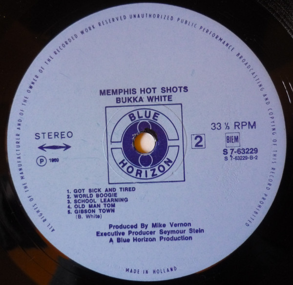 Bukka White - Memphis Hot Shots (LP, Album)