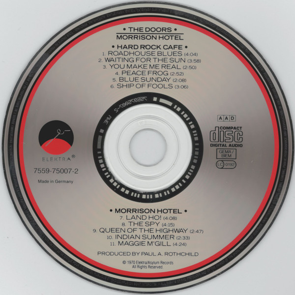 The Doors - Morrison Hotel (CD, Album, RE, RM)