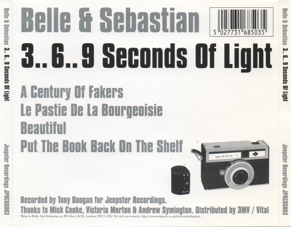 Belle & Sebastian - 3.. 6.. 9 Seconds Of Light (CD, EP)