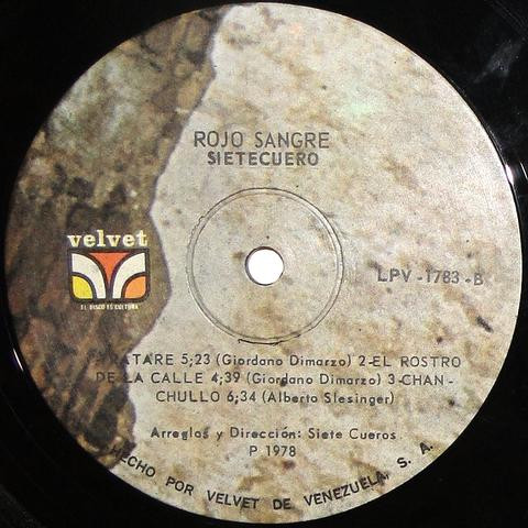 Sietecuero - Rojo Sangre (LP, Album)