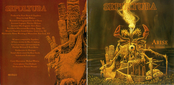 Sepultura - Arise (CD, Album, RE, RM, Gol)