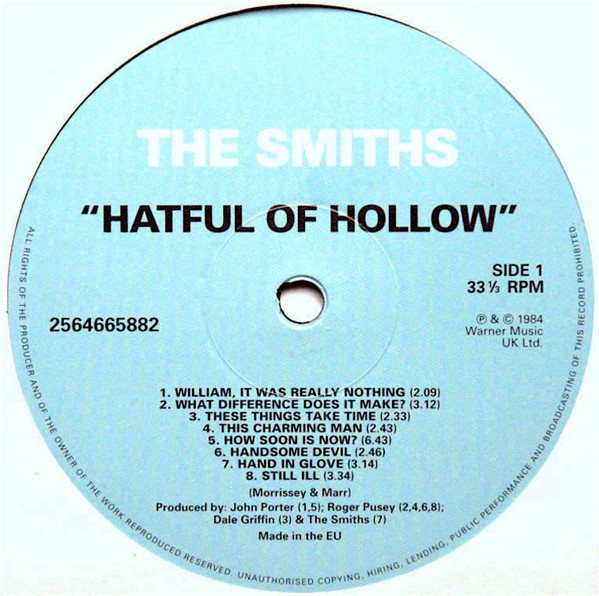 The Smiths - Hatful Of Hollow (LP, Comp, RE, 180)