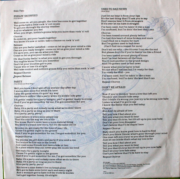 Boston - Don't Look Back (LP, Album, Gat)